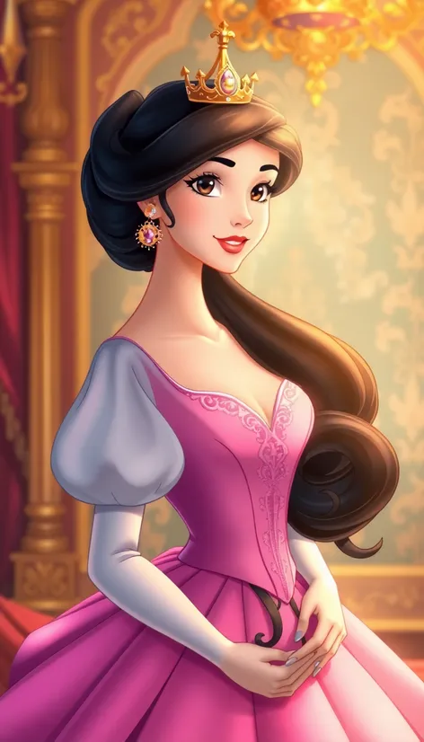 black hair princess disney