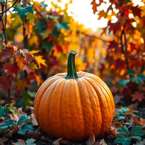 pumpkin with green