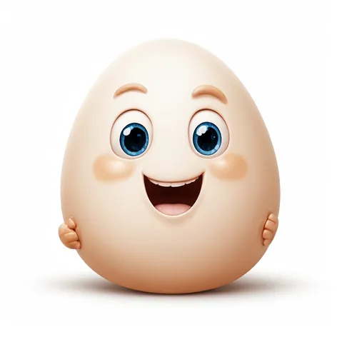 a cartoon egg with