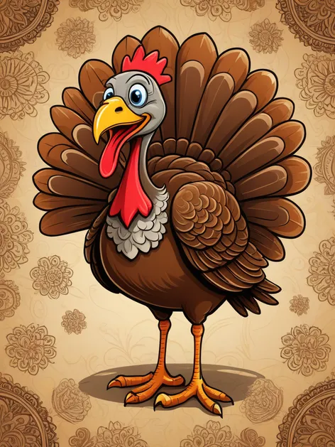 turkey cartoon drawing