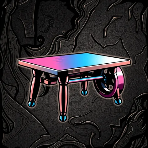 table with wheels icon