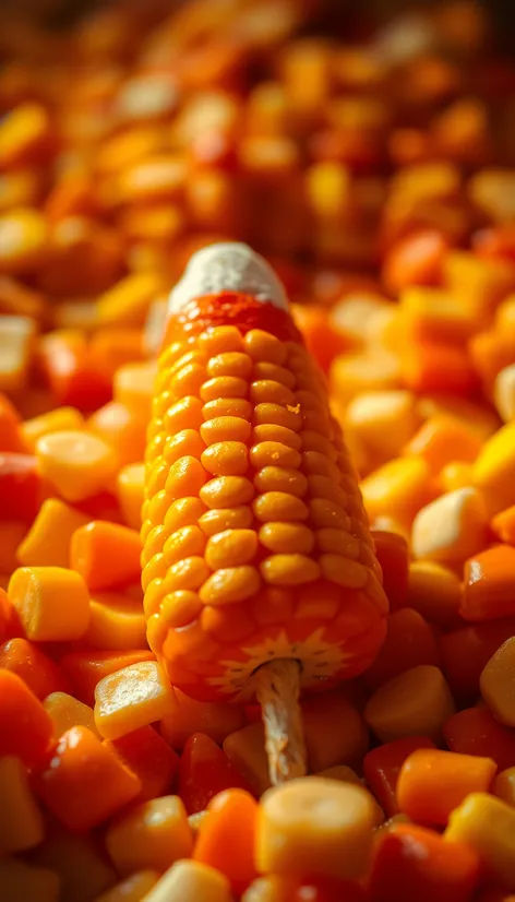 candy corn corn cob