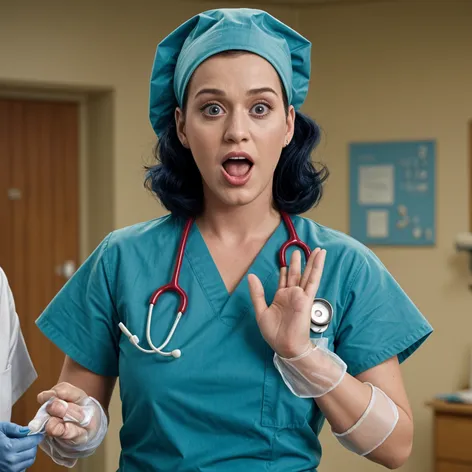 katy perry, nurse in