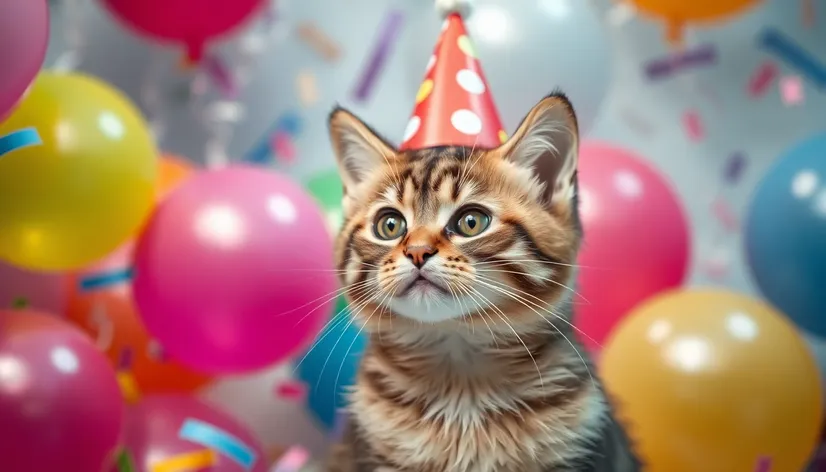 happy birthday images cat