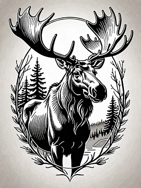 moose tattoo