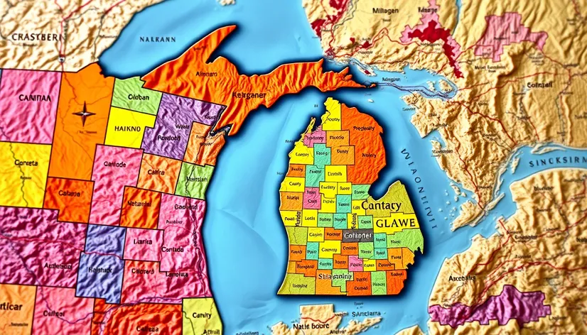 michigan counties map