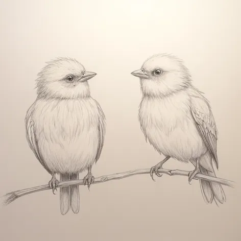 birds pencil drawing