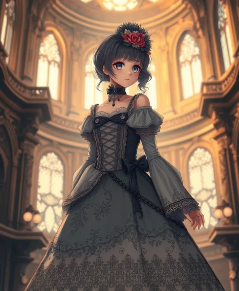 victorian anime dress