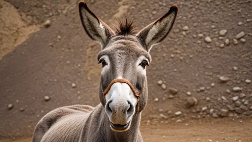 donkey smiling