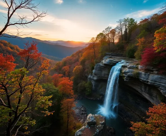 amicalola falls drawing blue