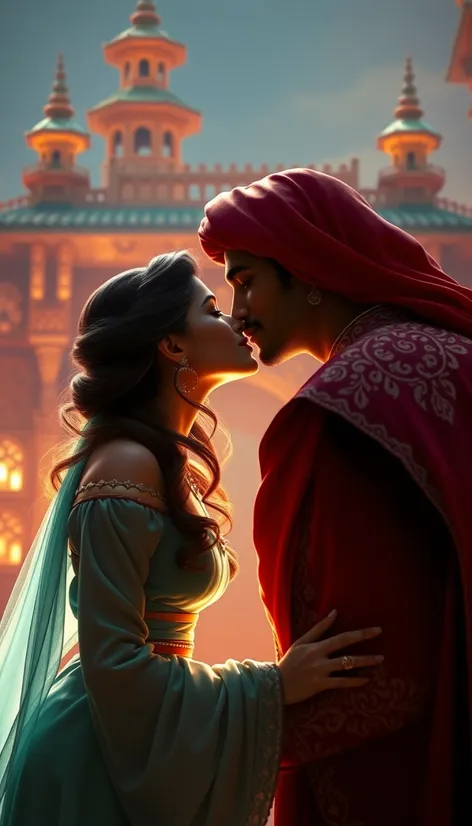 jasmine and jafar kiss