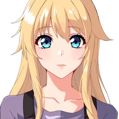 anime blonde blue eyes