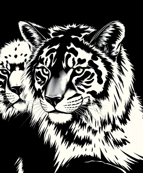 black and white animals