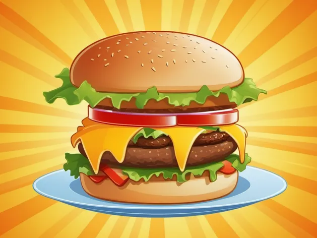 cartoon hamburger