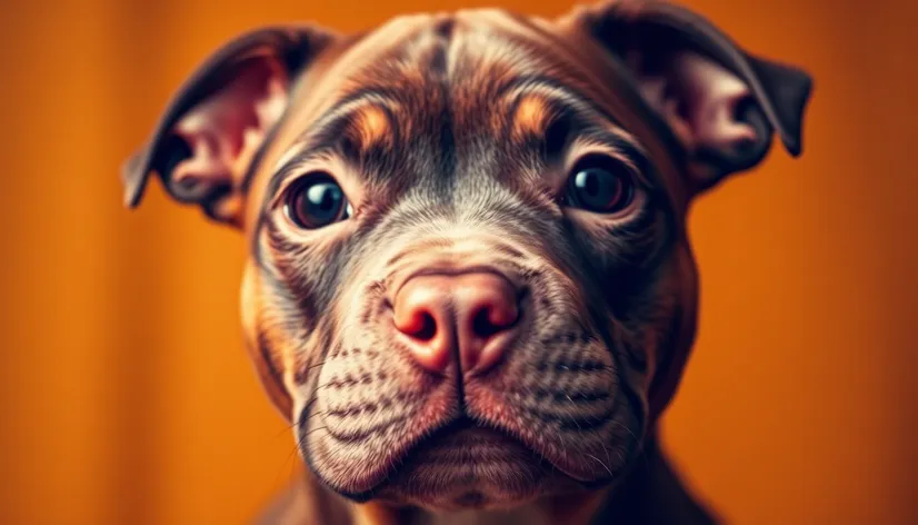 puppy pitbull red nose