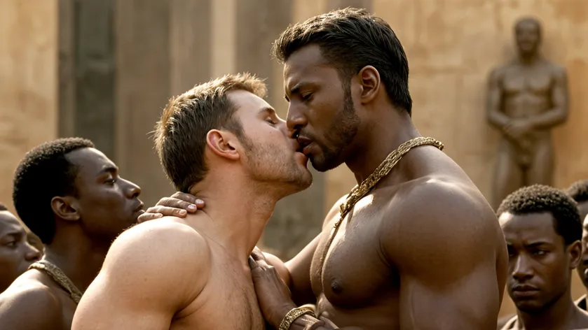 Chris Evans kissing Black