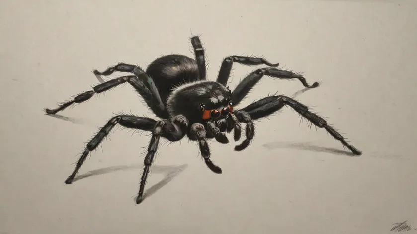 spider drawing