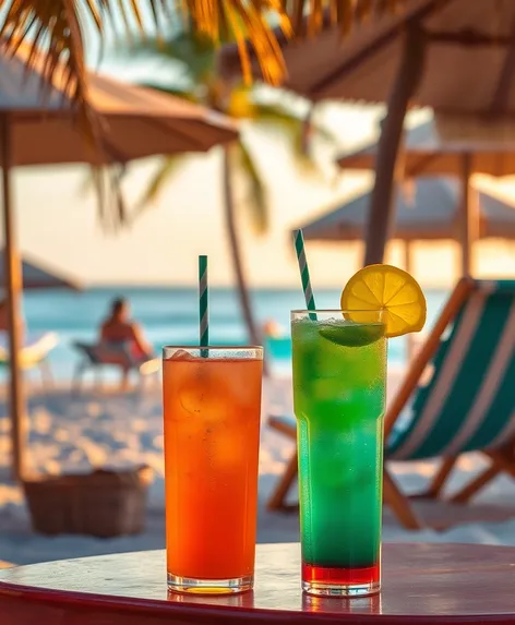 drinks and beach