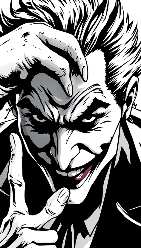 joker in black and