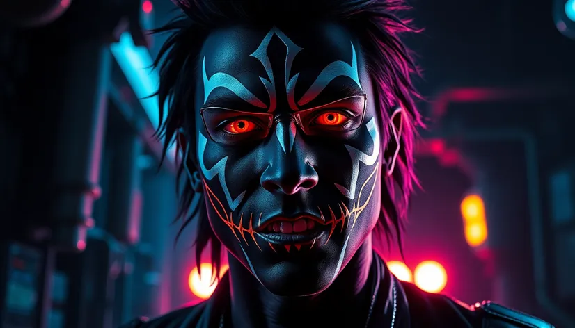 metal face paint