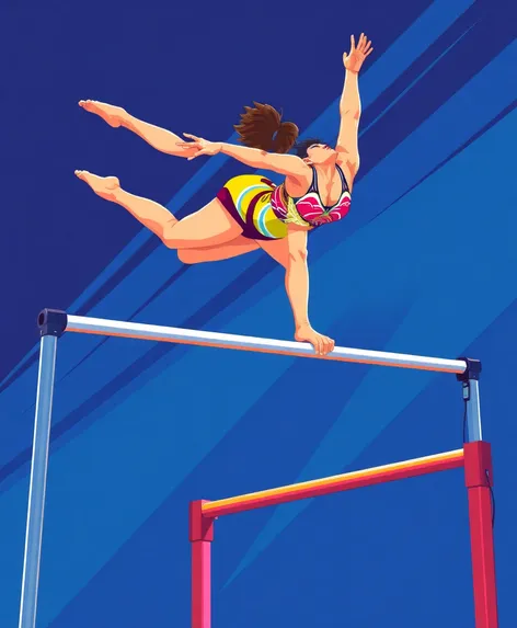 uneven bars vector women