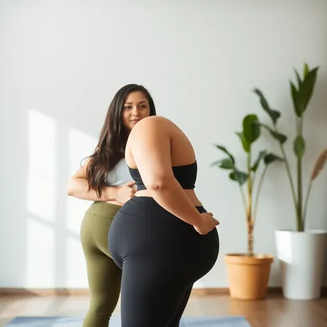 chubby women in yoga