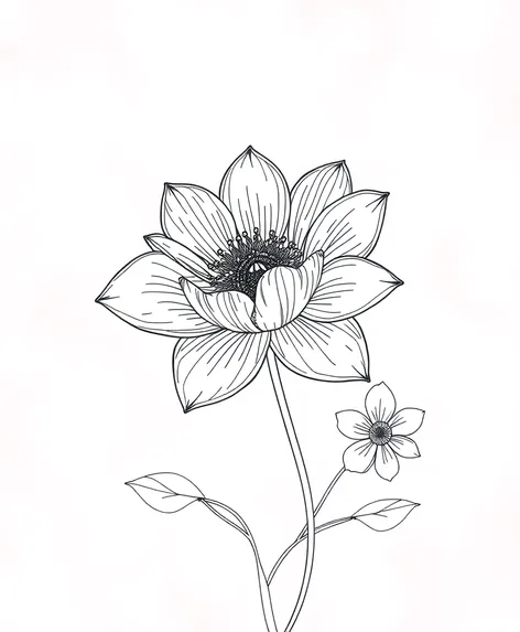 flower line art