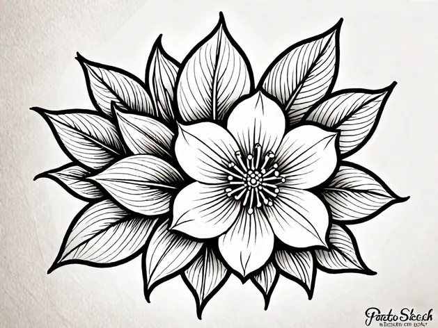 october flower tattoo
