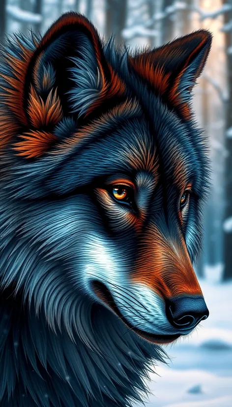 beautiful female wolf