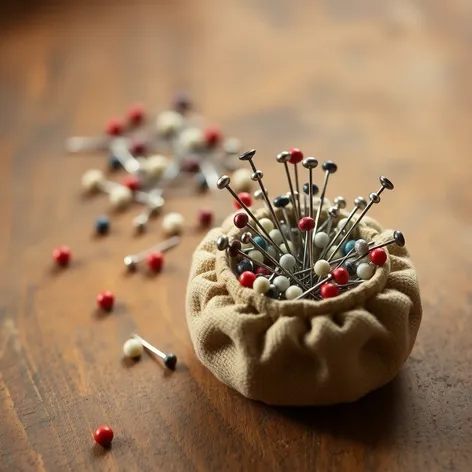 pins and pincushion