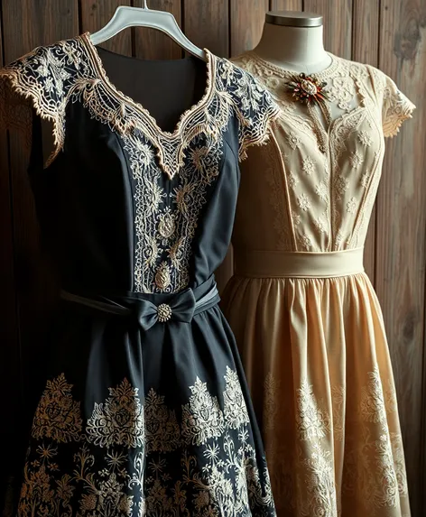 old fashioned dresses