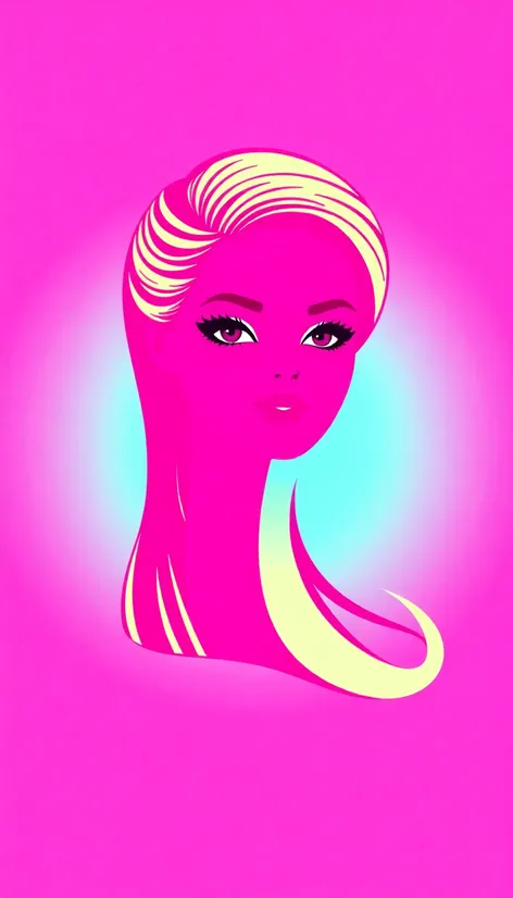 barbie head silhouette