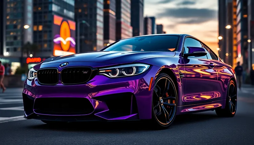 purple bmw