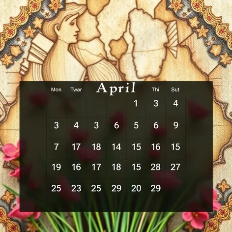 april 2024 calender