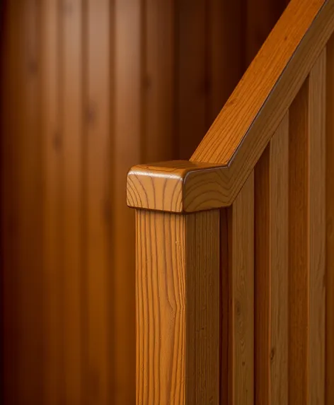 wood stair handrail