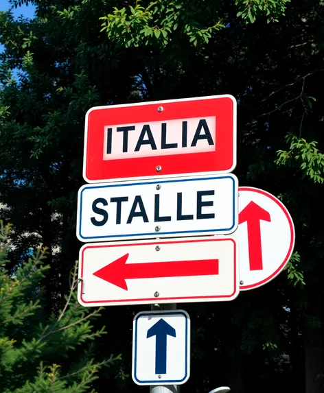 italian for road signs