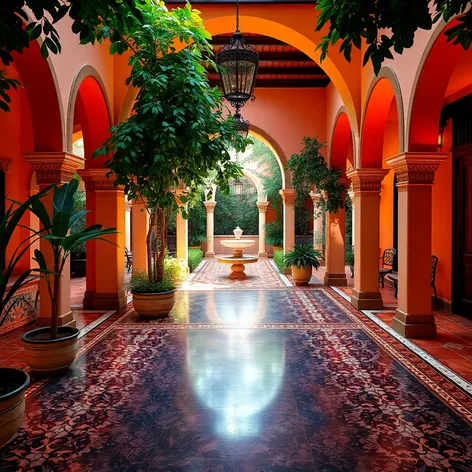 spanish style patio