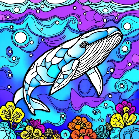 whale coloring page