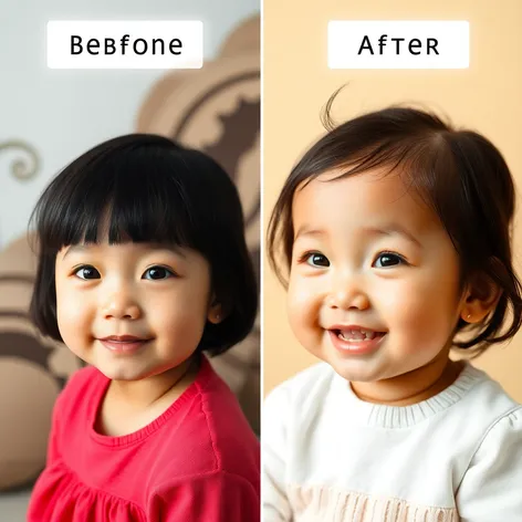 asian baby girl before