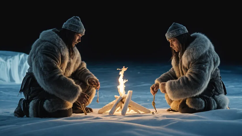 The Eskimos perform rituals