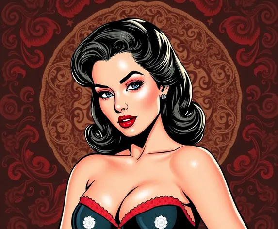 black pin up art