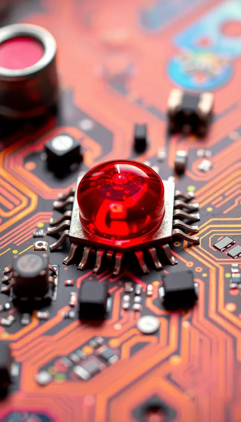 red colored glass diode