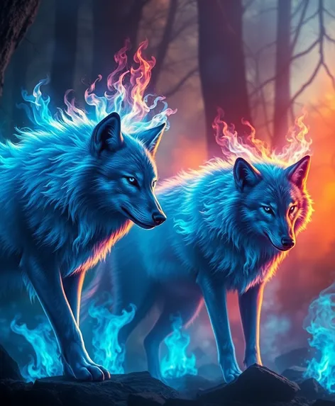 blue fire wolves