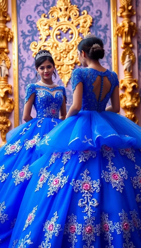 blue quinceanera dresses