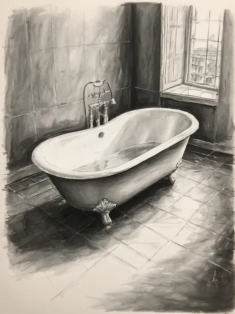 bathtub drawing