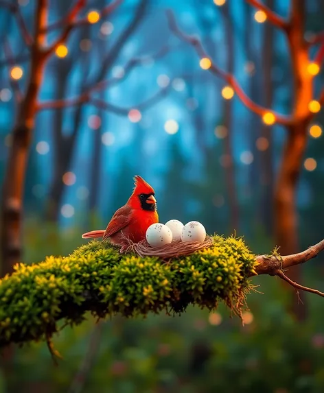 cardinal bird eggs