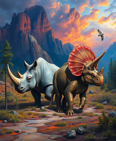 rhino triceratops