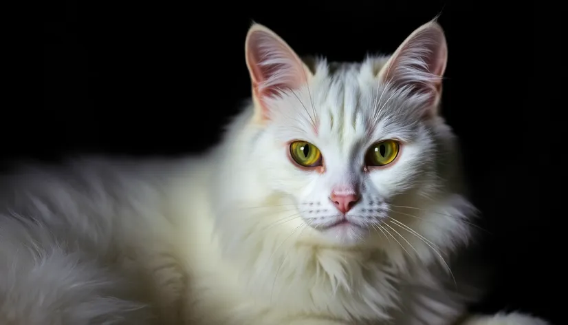 white background cat