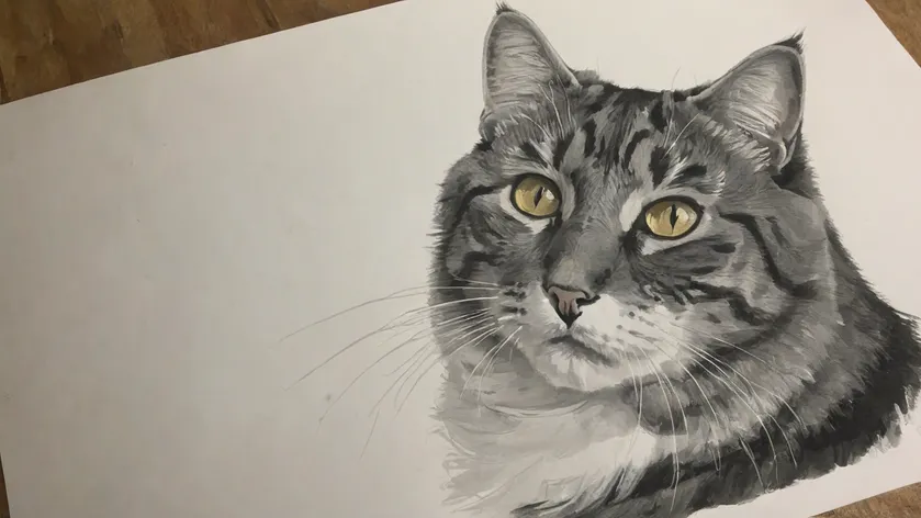 cat face drawing