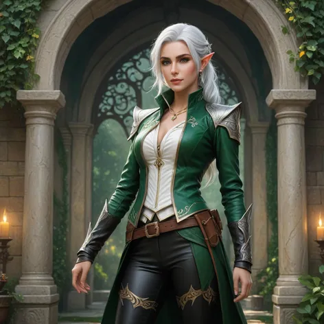 Woman, eladrin elf, ranger,